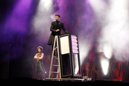 El Mag Lari en plena actuación.