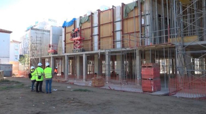 Trabajos para levantar el nuevo Tabaris.