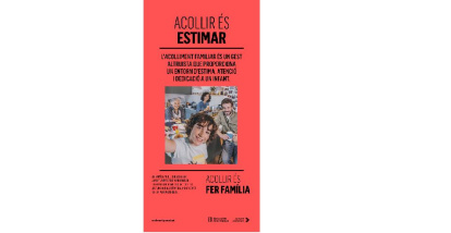 Imatge de la campanya ‘Acollir és fer família’ de la Generalitat per ampliar el nombre de famílies d’acollida. Departament de Drets Socials