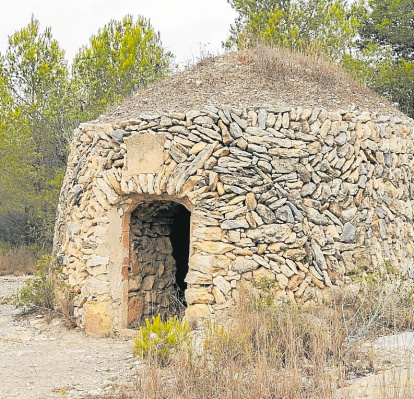 Cabaña de piedra seca.
