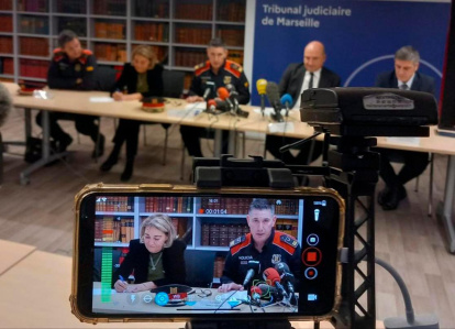 Responsables de la policía y fiscalía francesa y de los Mossos d’Esquadra.