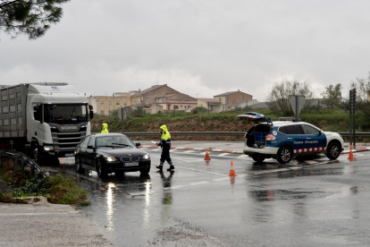 Control de Mossos en Terres de l’Ebre.