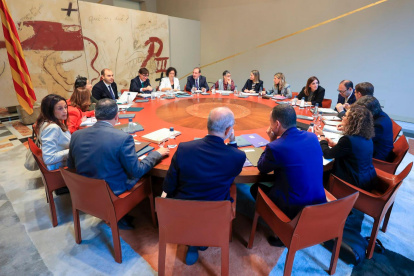 La reunión del Consell Executiu.