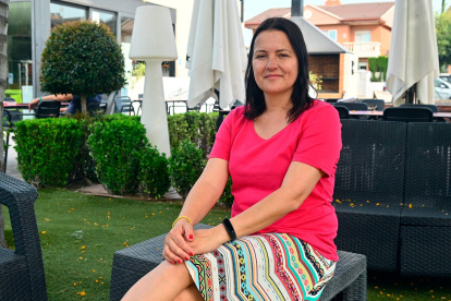 La escritora Susana Rubio, en Cambrils.