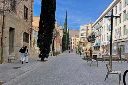 Con Santa Anna, también se ha peatonalizado Salvador Espriu.