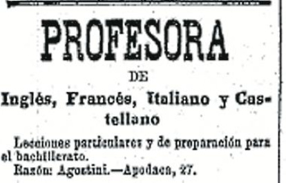 Primer Louis i després la filla, Beatriu, feien classes d’anglès i altres llengües al seu despatx del carrer d’Apodaca, 27.