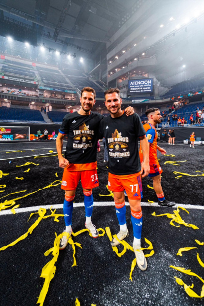 Alfons Serra y Sergi Gestí tras conquistar la Kings con Saiyans.