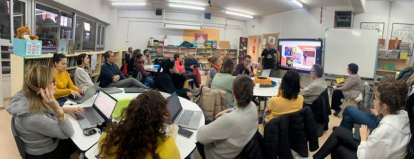 Una de las sesiones de formación del profesorado.