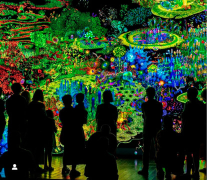 La artista Anna Rierola presentó en Eufònic la obra de arte digital ‘El jardín de las delicias’.