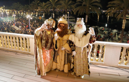 Los Reyes Magos en el Port de Tarragona.