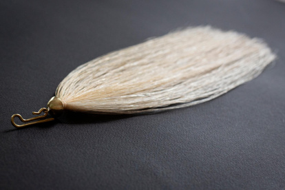 Ha reciclado cerdas del arco del violín.