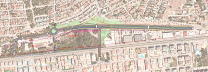 El proyecto de derribo del puente.