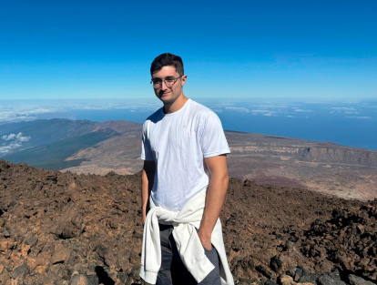 El estudiante Javier Poves.