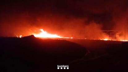El fuego visto desde lejos.