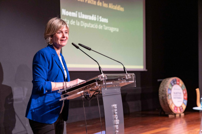 La presidenta de la Diputació Noemí Llaurado, durante la jornada.