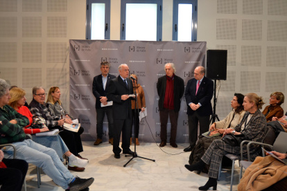 La inauguració de l’exposició es va fer dissabte, 5 d’abril, a la Biblioteca Popular.