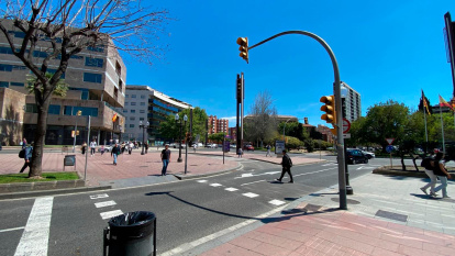 Los semáforos, sin funcionar.