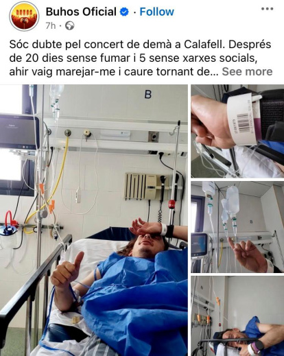 Guillem Solé ha explicado la situación en el Facebook del grupo.