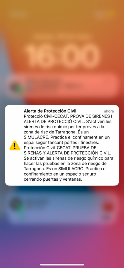 La alerta.