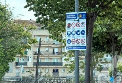 Las señales se han colocado por todo el municipio,