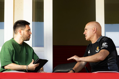 Luis César en el momento de la entrevista concedida al Diari de Tarragona.