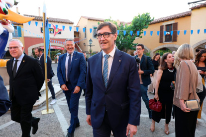 El presidente Salvador Illa, en la zona de la Mediterrànea.