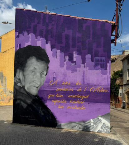 El mural es obra de Oriol Romagosa