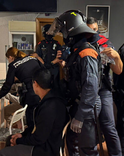 Un momento del operativo.