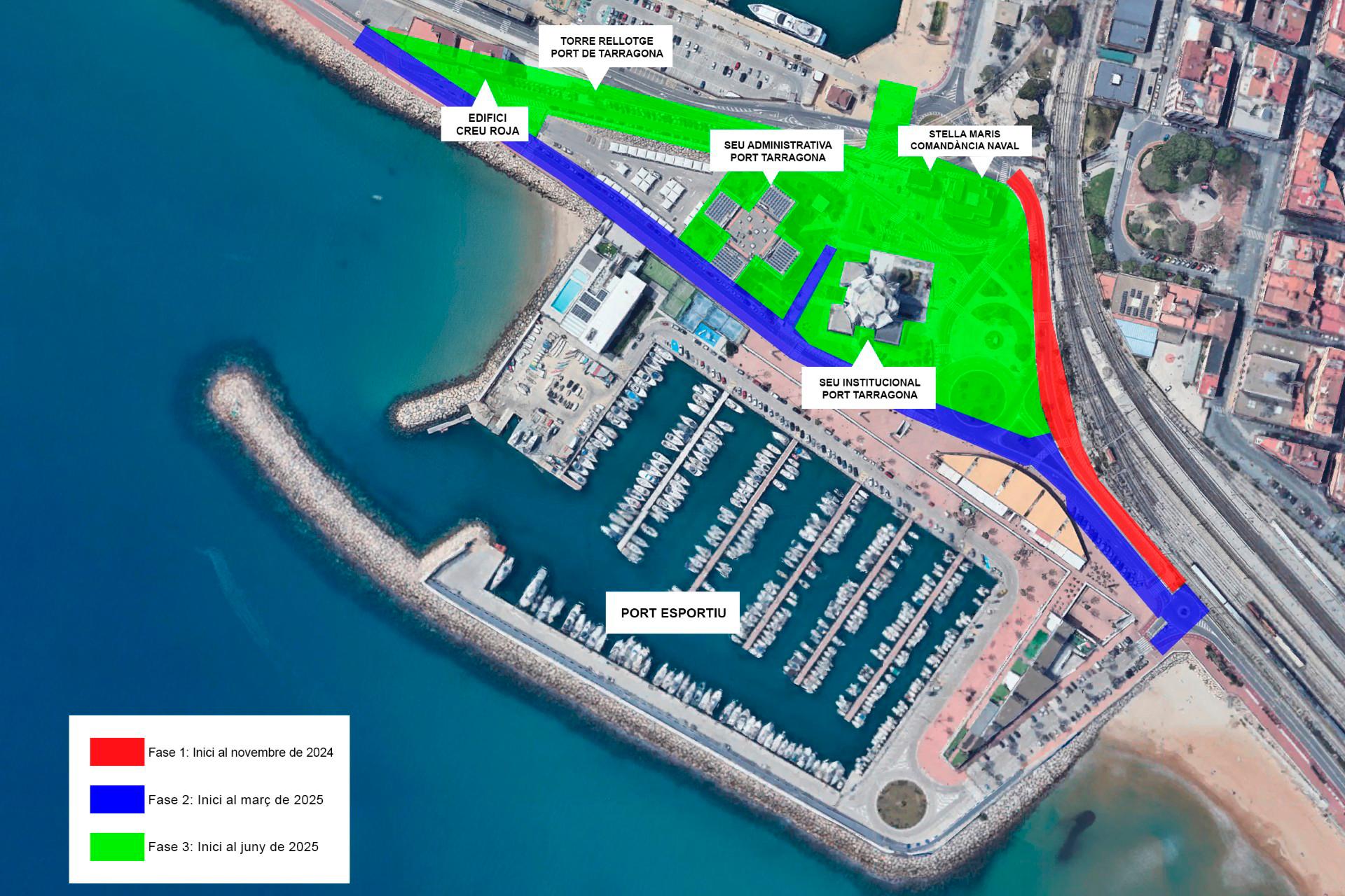 En marcha las obras del Parc del Port de Tarragona