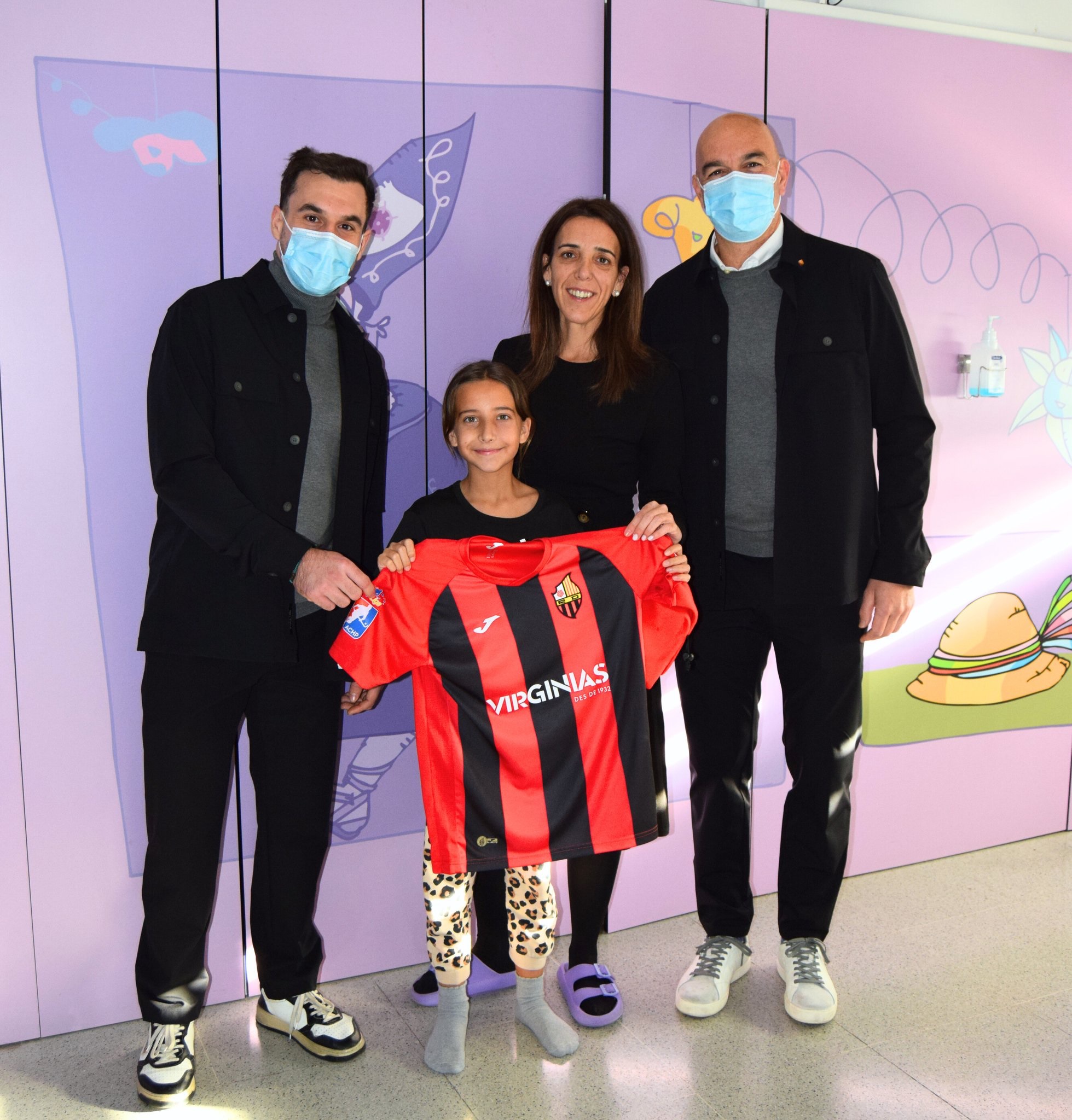 Joan Salvat y Jordi Garcia durante la visita al centro.