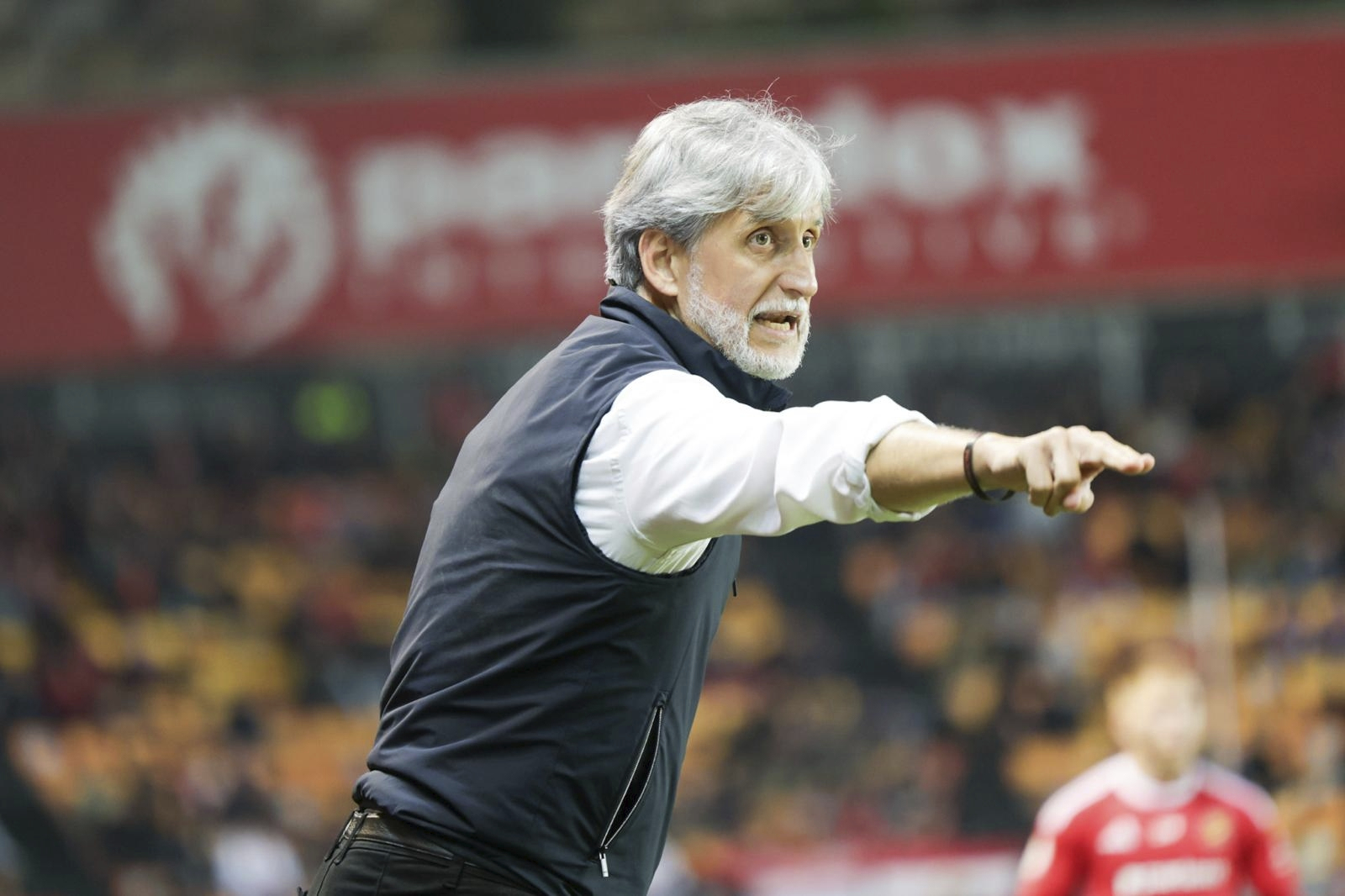 Pablo Alfaro en su debut como técnico del Nàstic.