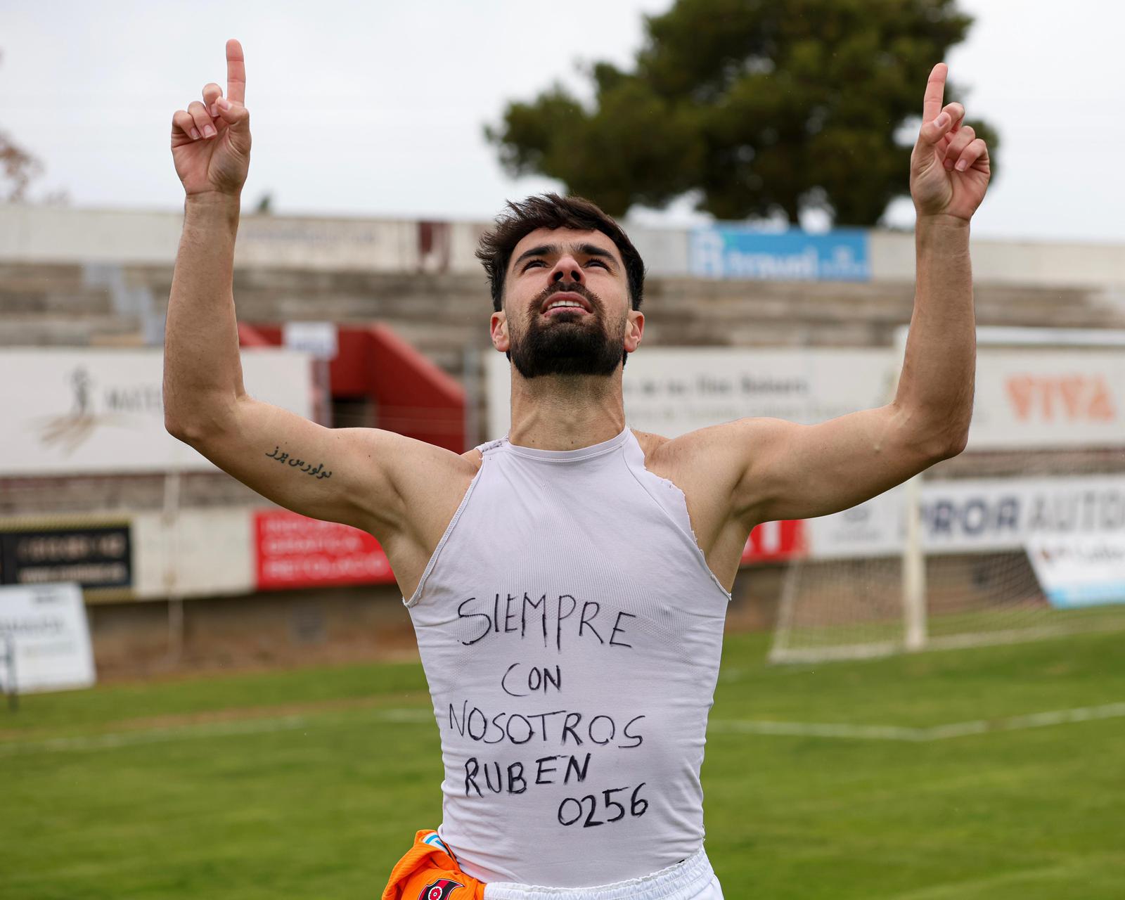 Josep Ramon Sardà dedicó la victoria del Reus a Rubén.